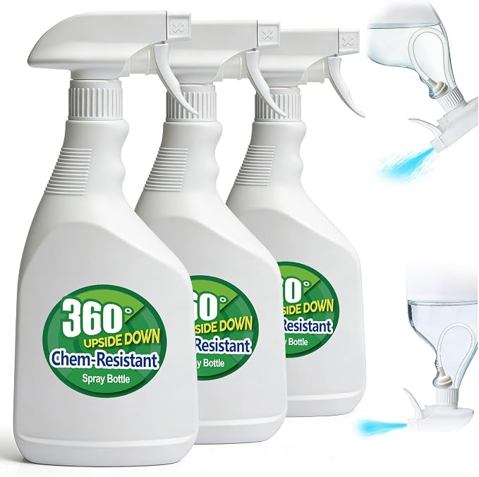 T4U Spray Bottles for Cleaning, 24 OZ Empty Spray Bottles Heavy Duty, Plastic by T4U
