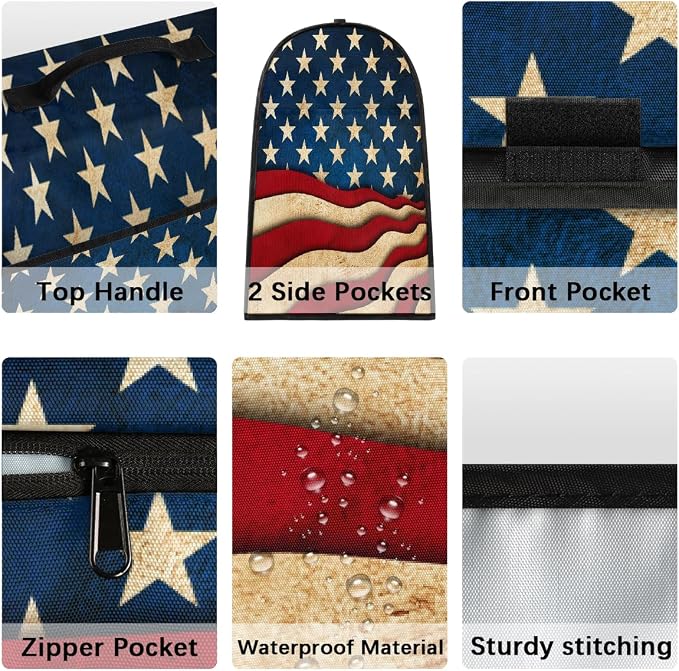 Flag Kitchen Aid Mixer Cover Compatible Stand Mixer Dust Cover | Abstract USA - Image 4