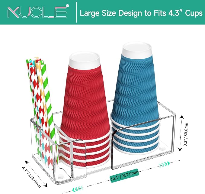 Coffee Bar Accessories and Organizer, Disposable Cup Holder - Image 5