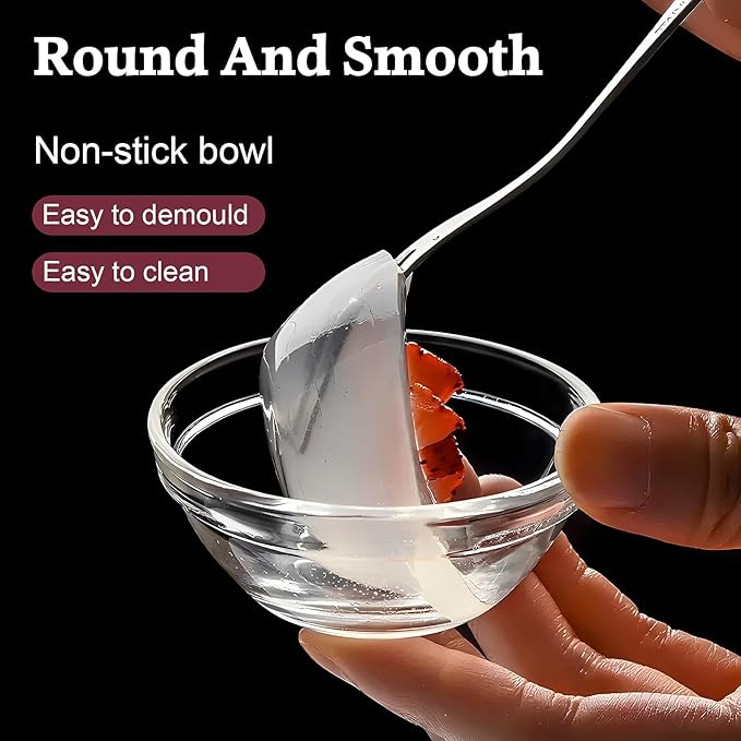 PARBEE 3" Clear Glass Pinch Bowls, 10 Pack 2.5oz Small Prep Dishes Stackable - Image 6