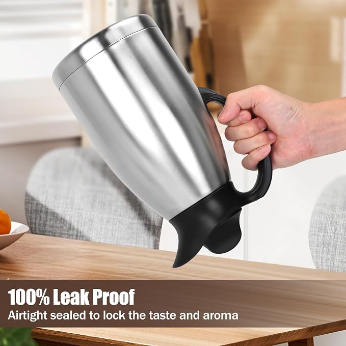 ShineMe 68Oz Coffee Carafes for Keeping Hot, Double Walled Vacuum Stainless - Image 4