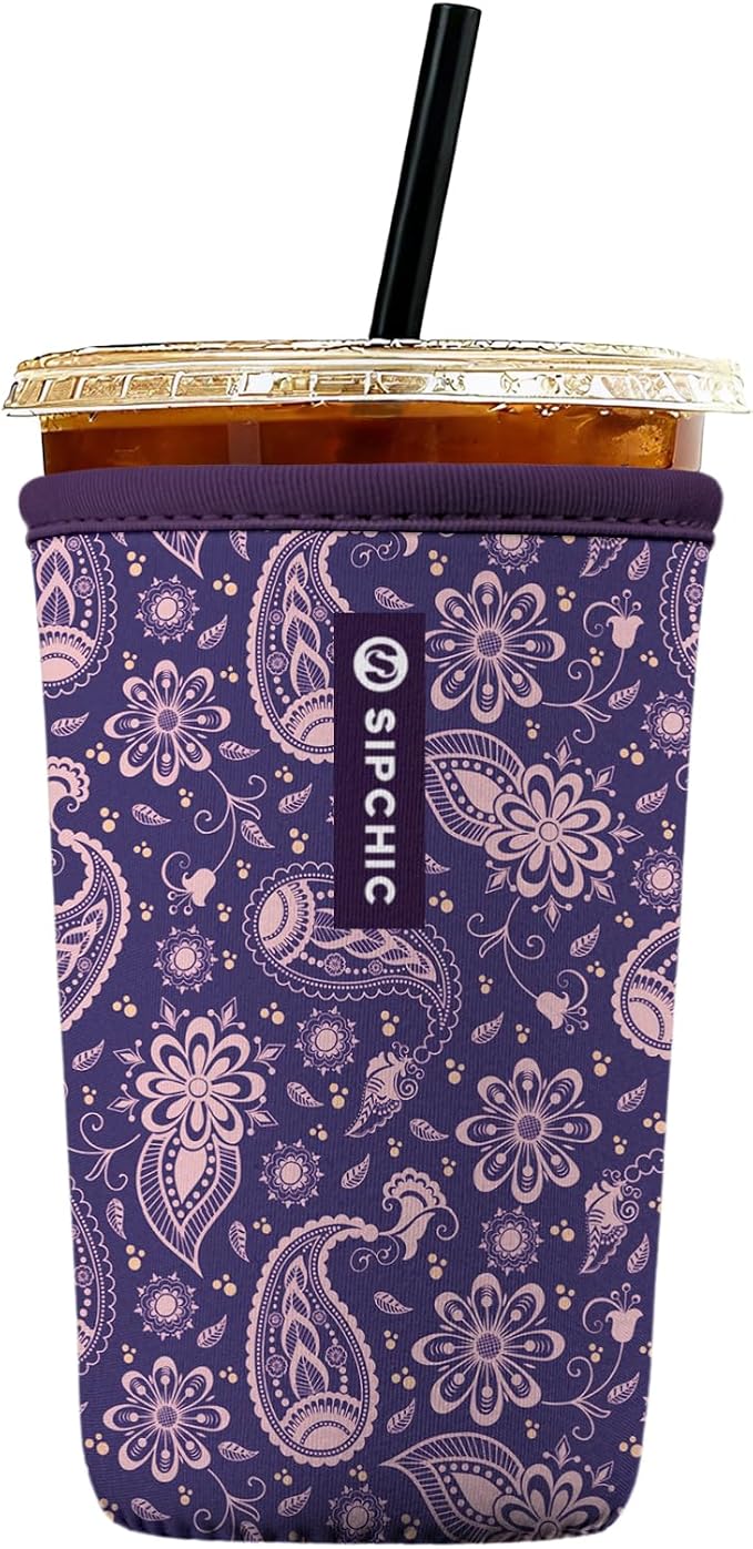 Iced Coffee Sleeve – Neoprene Reusable Cup Sleeves by Unknown