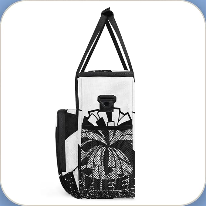 Cheer Theme Coffee Maker Carring Bag, Large Insulated Storage Organizer Case - Image 4