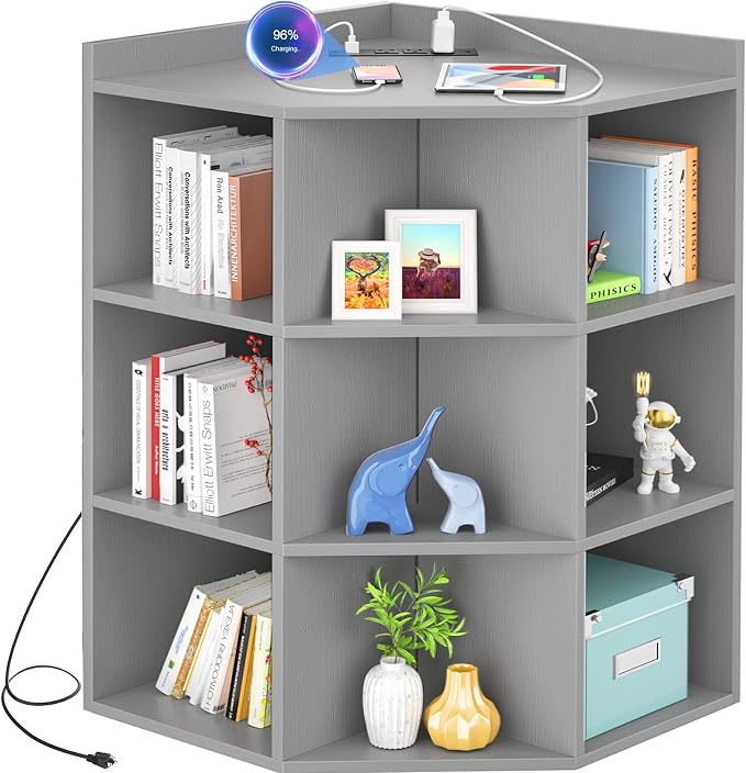 Aheaplus Corner Cabinet, Corner Storage by Aheaplus