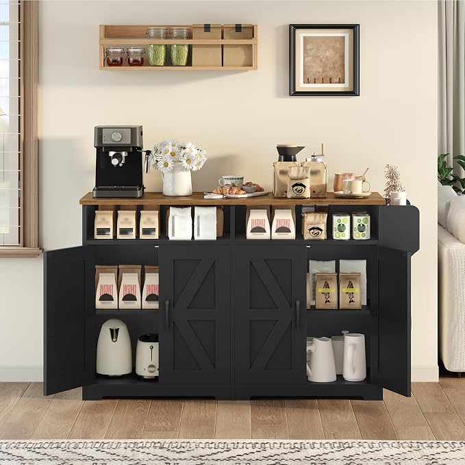 YATINEY Coffee Bar Cabinet, Kitchen Island - Image 6