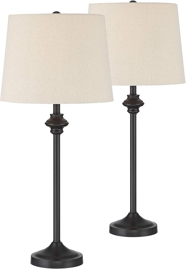 360 Lighting Lynn Modern Industrial Buffet Table Lamps 26" Tall Skinny Set of 2 - Image 2