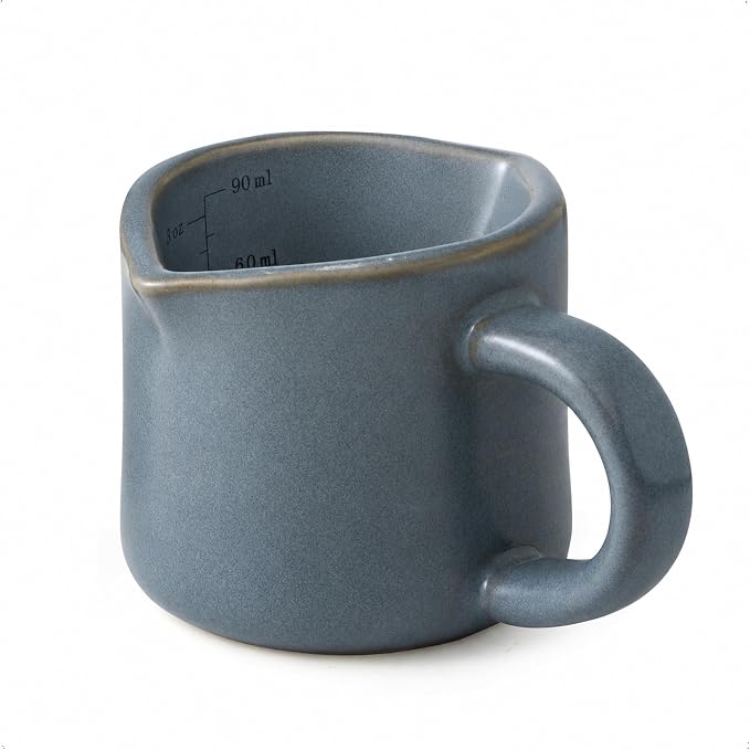 Espresso Cup 3 Oz, Ceramic Espresso Measuring Cup Expresso Shot Cup by YHOSSEUN