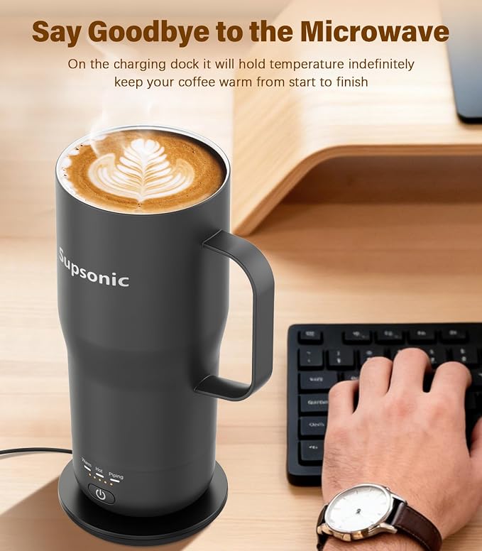 Supsonic - Smart Heated Coffee Mug, 20oz Rechargeable Self Heating Mug - Image 3