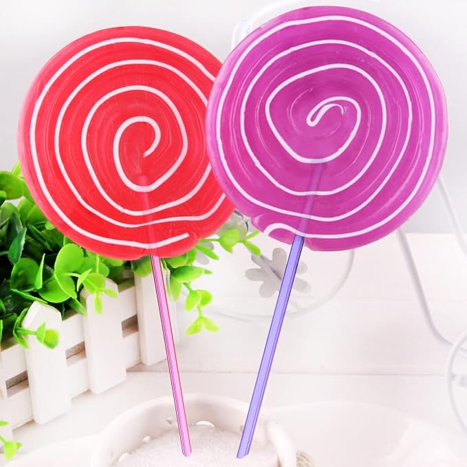 hapray 100-PCS 5 Color Plastic Swizzle Sticks, Crystal Cake Pops, Cocktail - Image 5