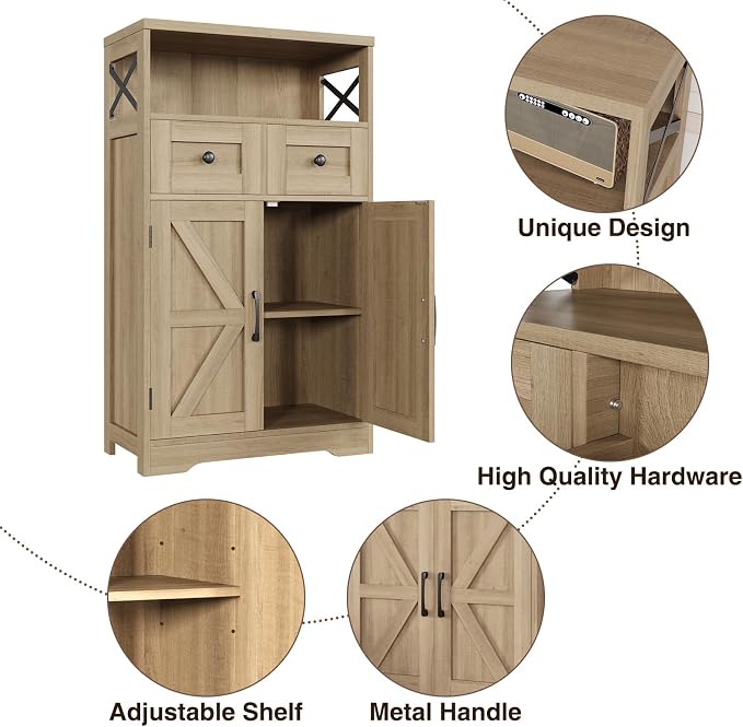 Befrases Natural Wood Storage Cabinet - Image 8