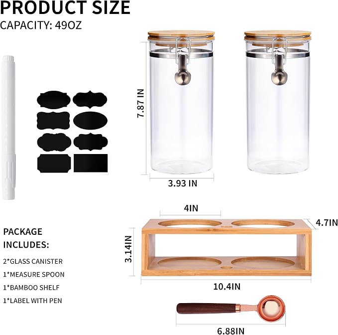 Glass Coffee Storage Container - Image 2