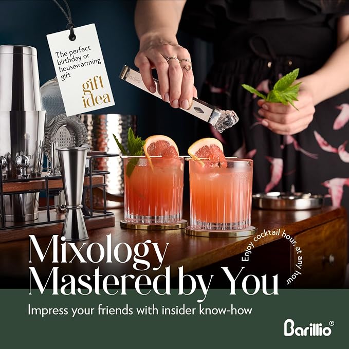 Barillio Bartender Kit – 23-Piece Stainless-Steel Cocktail Shaker Set - Image 5