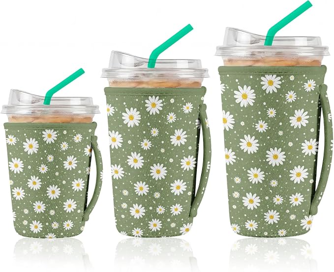 Artsocket 3 Pack Reusable Iced Coffee Sleeve by ArtSocket