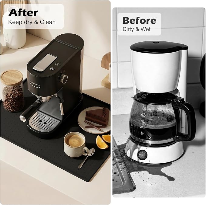 Coffee Mat Non-Slip Waterproof Silicone Bar Mat - Image 5