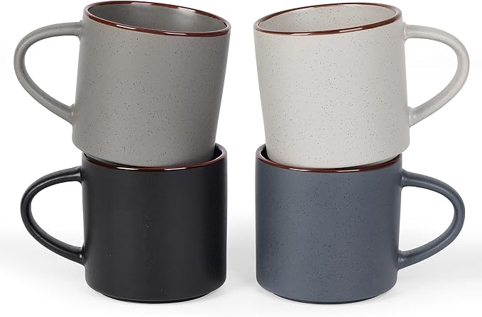 famiware Coffee Mugs Set of 4, Nebula 14oz Coffee Mugs, Ceramic Cup Set by Famiware
