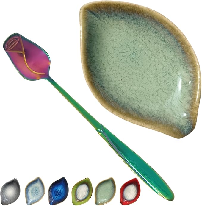 Coffee Spoon and Rest for Coffee Bar Accessories, Small Spoon Rest for Coffee by TOPYOKK