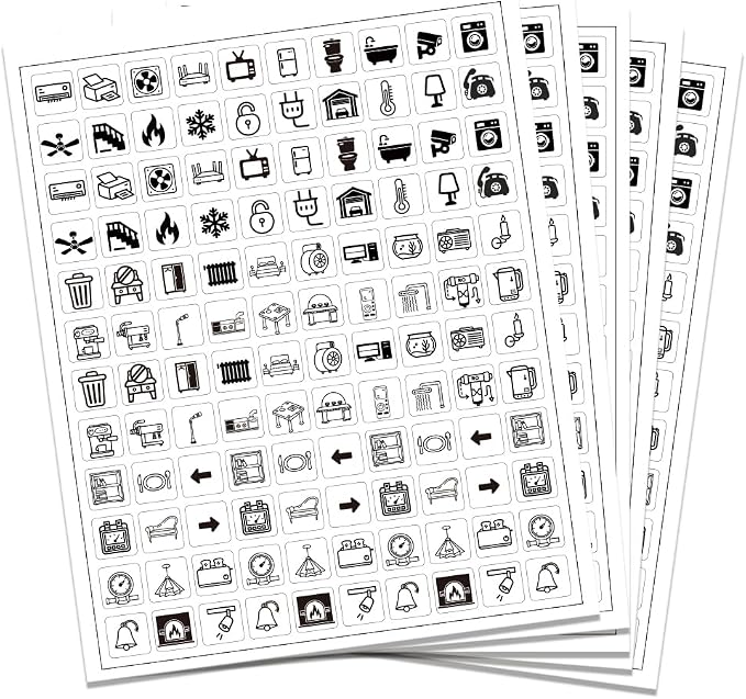 600 Pcs Home Wall Switches Light Switch Sticker Labels, Transparent Switch ID by GOMAKERER