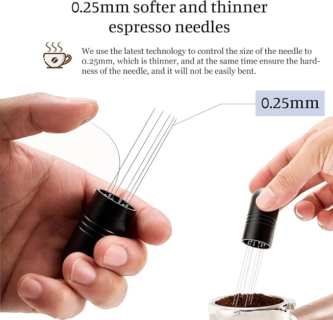 IKAPE 54mm Espresso Tamper Kit 4 in 1 Black, Complete Portafilter accessory set - Image 4