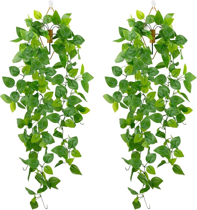 LOYWREE 2 Pack Artificial Hanging Plants by Unknown