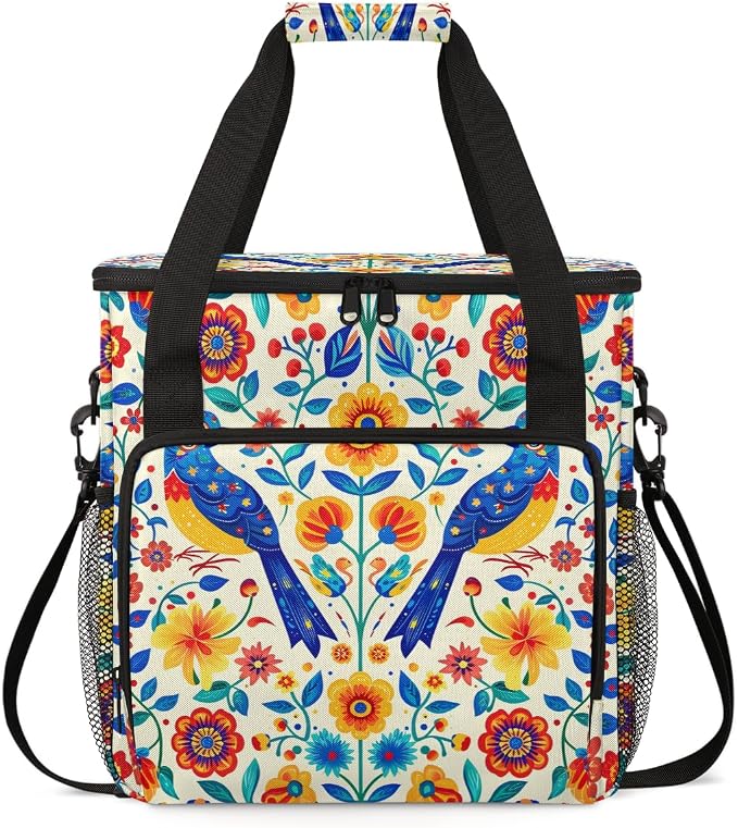Otomi Birds Coffee Maker Travel Bag, Portable Storage Tote Bag by Cmizedevise