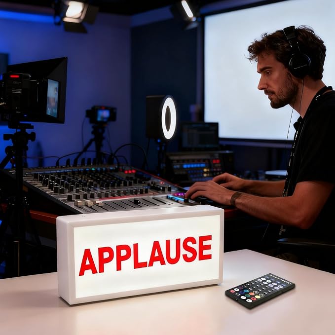 APPLAUSE Sign LED Retro Light Wall Mountable Pulsing Dimmable Light Illuminated - Image 2