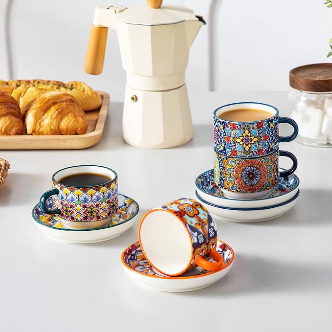 vancasso 4 Oz Stackable Espresso Cups - Image 8