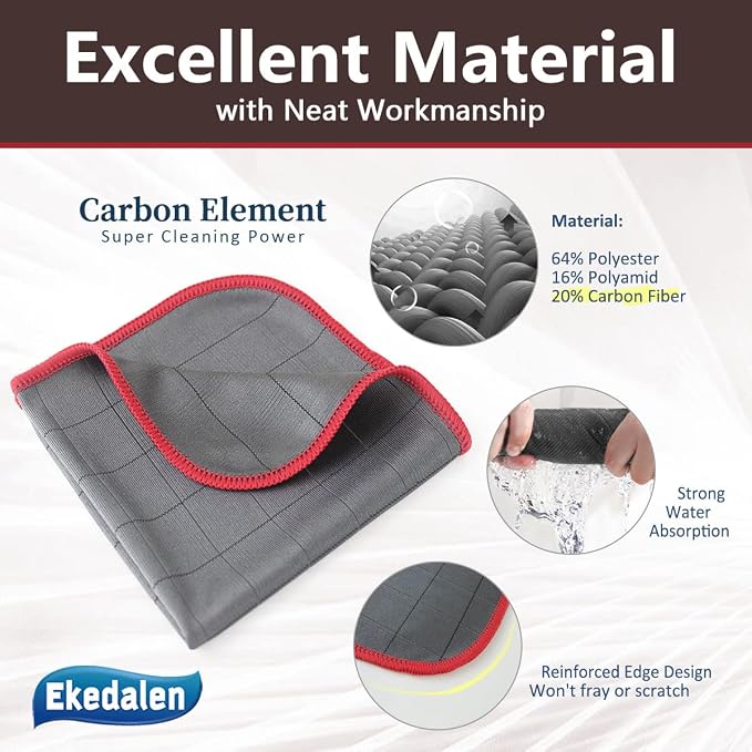 Microfiber Cleaning Cloth Lint Free Glass Cleaner Window Polishing Streak Free - Image 4