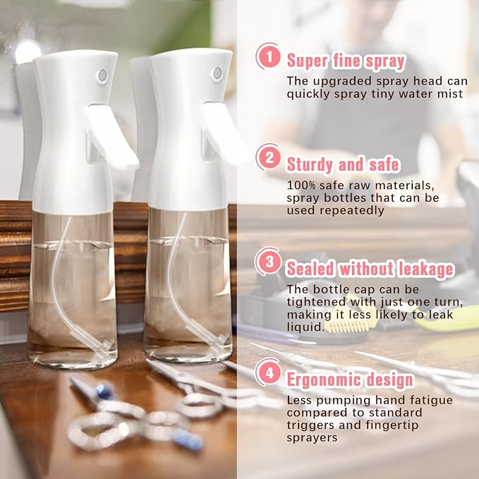 Continuous Spray Bottle, Hair Spray Bottle, Plants Water Spray Mist Bottle - Image 4