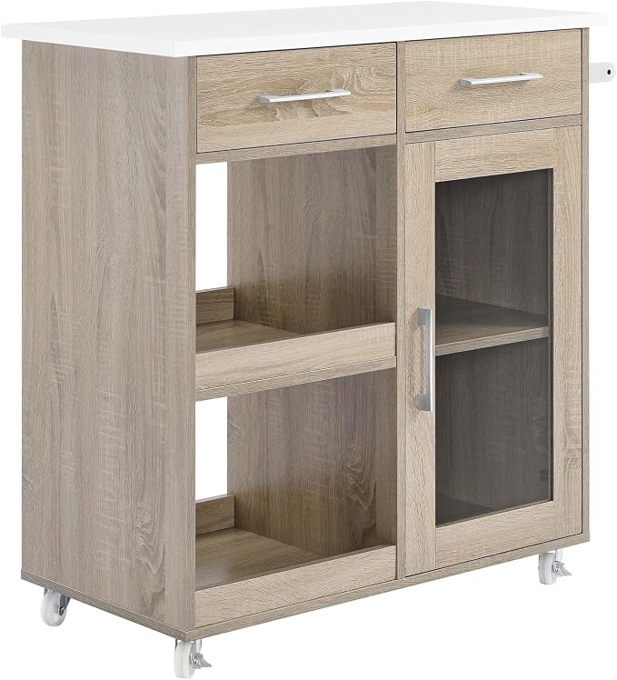 Modway Culinary Rolling Kitchen Cart by Modway