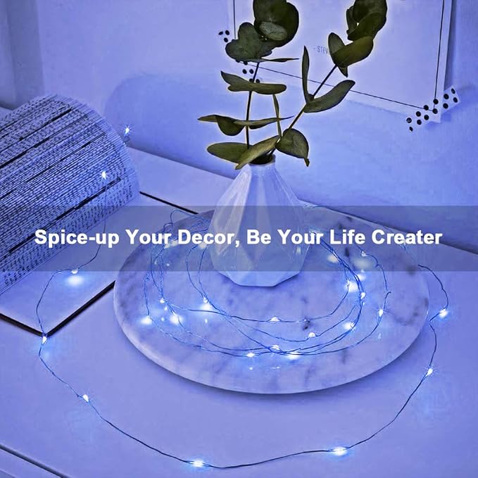Ariceleo Led Fairy Lights Battery Operated, 4 Packs Mini Battery Powered Copper - Image 7
