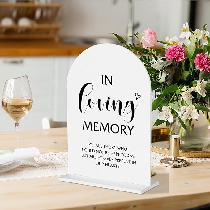 In Loving Memory Wedding Sign， Memorial Table Decor，Memory Table Sign - Image 2