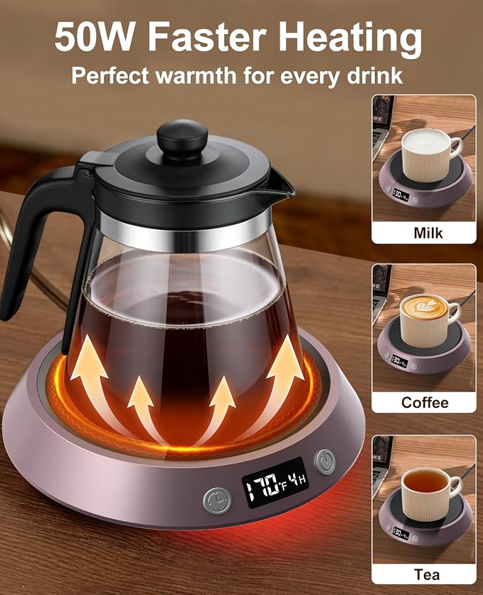 Kepwam Coffee Mug Warmer - 50W Electric Coffee Warmer - Image 5