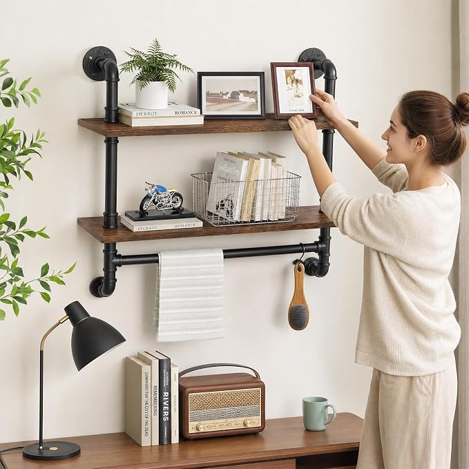 Merapi 24" Industrial Floating Shelves - Image 7