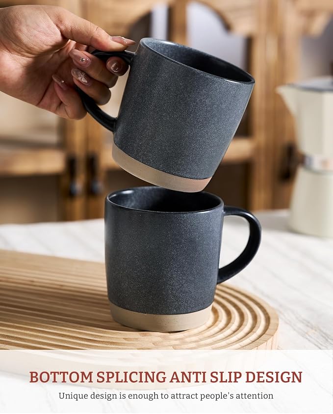 famiware Coffee Mugs Set of 4, Milkyway 13 oz Mug Set, Ceramic Cup Set - Image 2