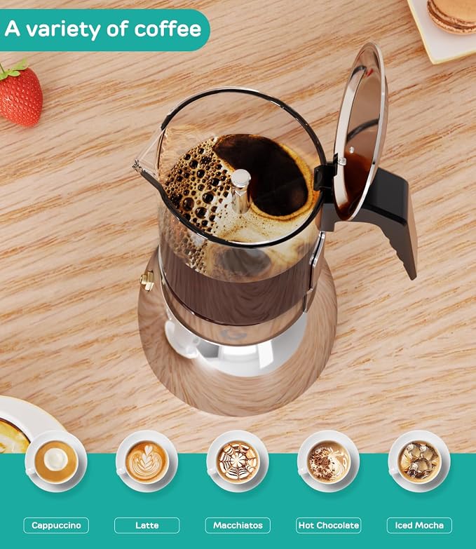 Coffee Gator 9 Cup Moka Pot, 15oz Stovetop Espresso Maker - Image 5