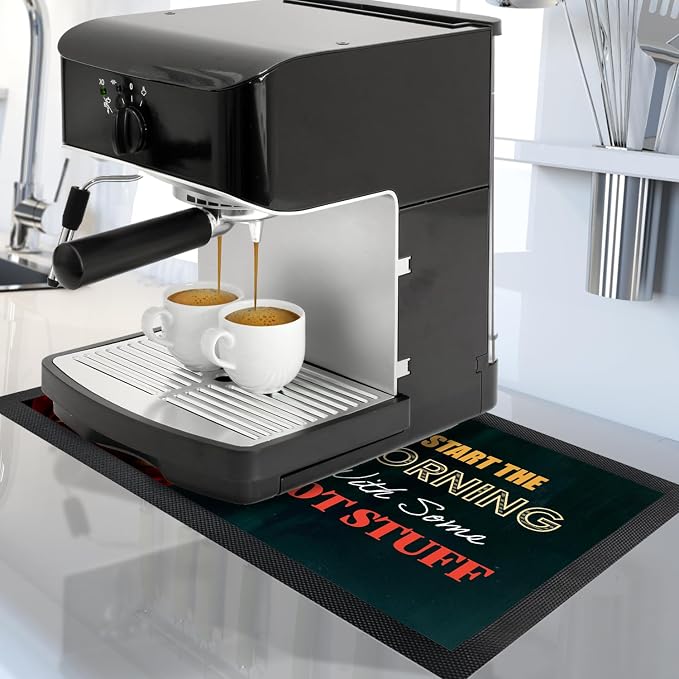 Coffee Bar Mat - Coffee Gifts - Coffee Lover - Coffee Bar Accessories - Barista - Image 2