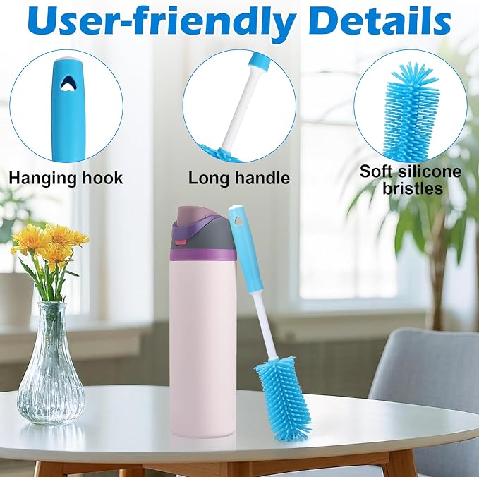Palksky Water Bottle Cleaning Brush Kit, Brush and Straw Cleaner - Image 4