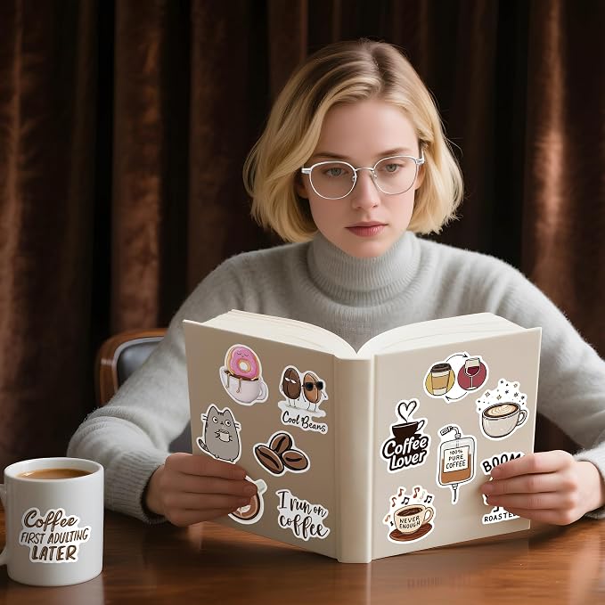 102pcs Coffee Stickers, Cute Coffee Cup Stickers - Image 5
