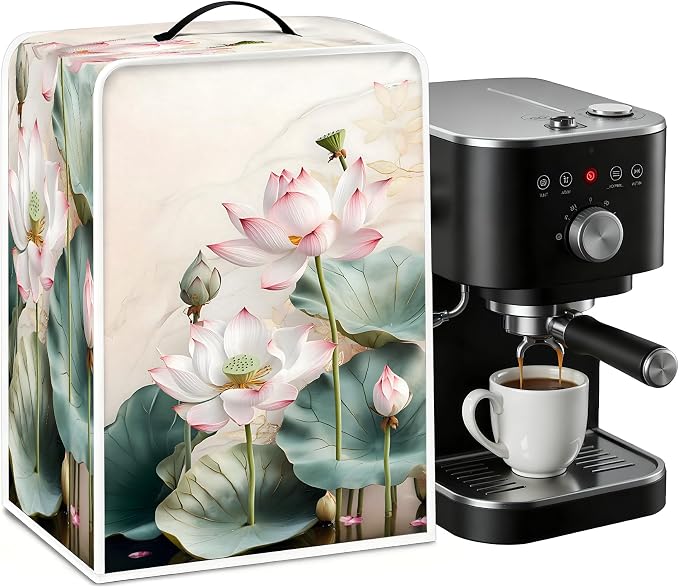 BVBOX Coffee Maker Cover, Durable Dustproof Lightweight Polyester Cotton Blend by BVBOX