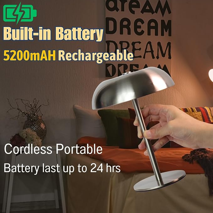 Portable Mushroom Table Lamp - Image 2