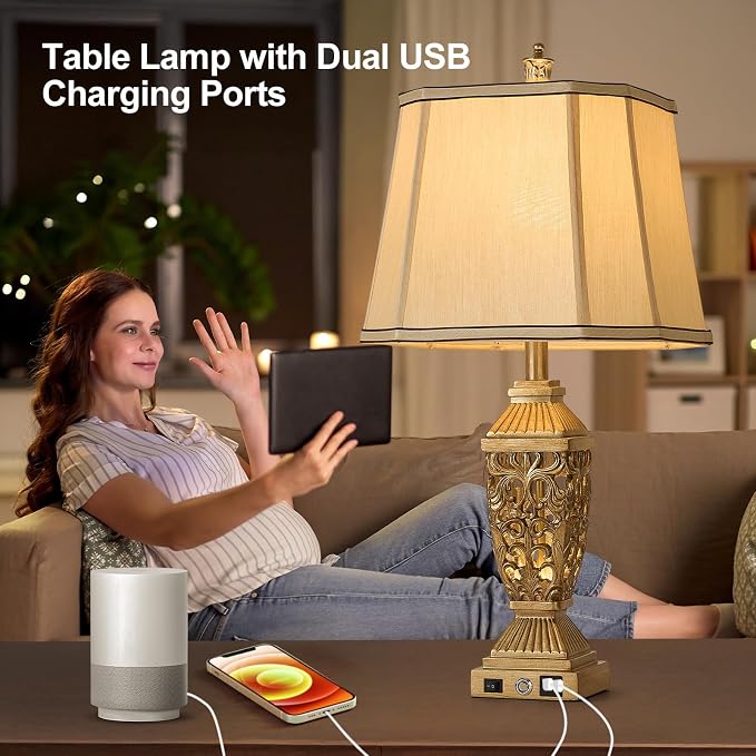 AIDENOEY 27.5“ Farmhouses Table Lamp - Image 5