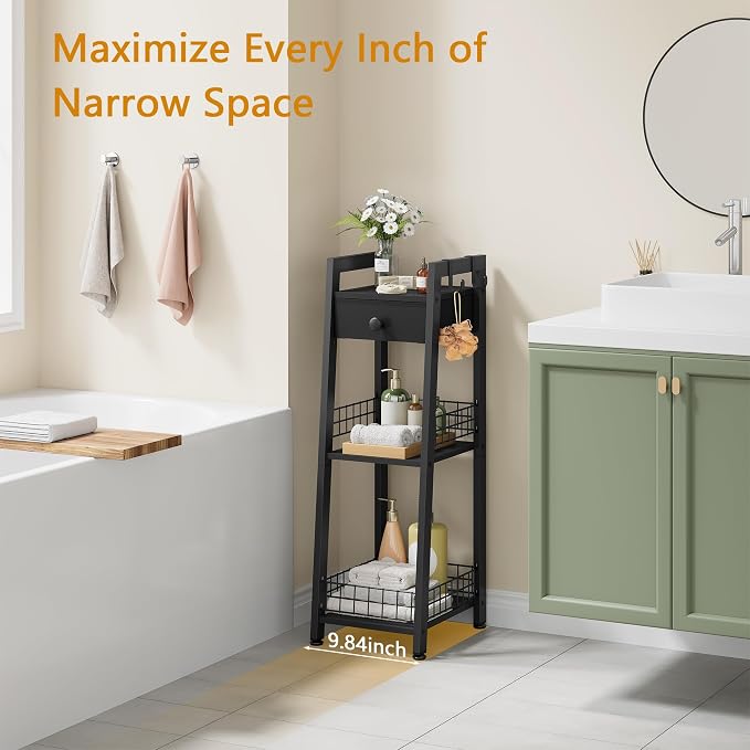 Gewudraw 3-Tier Narrow Ladder Shelf - Image 3