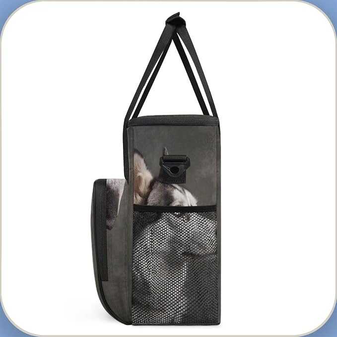 Cool Husky Dog Coffee Maker Carring Bag, Large Insulated Storage Organizer Case - Image 4