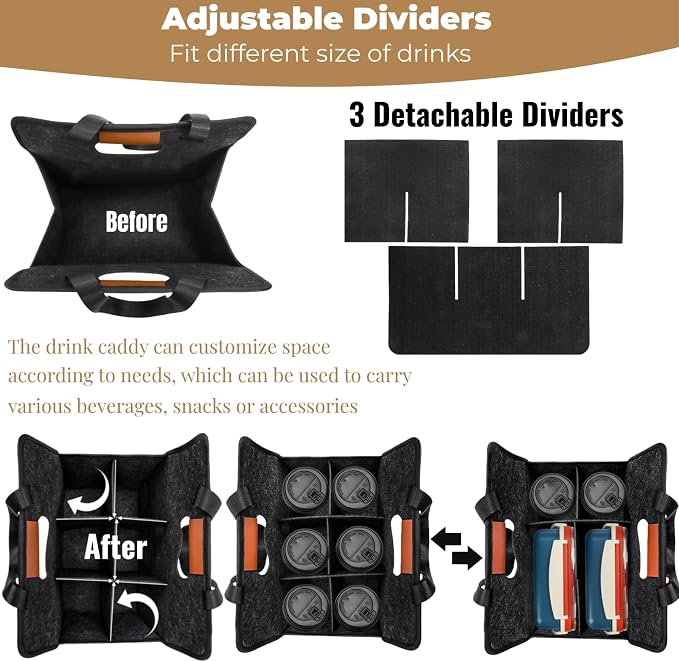 ZOOFOX 2 Pack Insulated Drink Carrier - Image 3