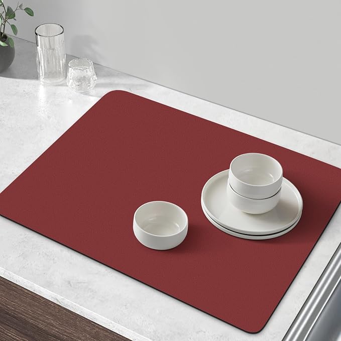 WISELIFE Coffee Mat Super Absorbent Dish Drying Mat Coffee Bar Accessories Match - Image 6