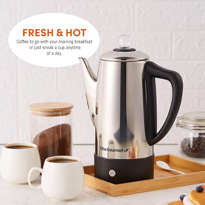 Elite Gourmet EC812 Electric 12-Cup Coffee Percolator - Image 3