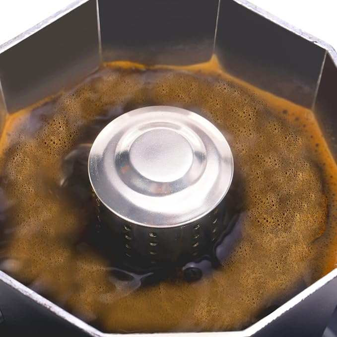Moka Pot Stovetop Espresso Coffee Maker Accessories Anti-Splash Valve Stainless - Image 8