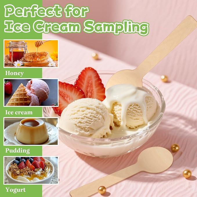 300 Pcs Mini Wooden Spoons 4 Inch - Image 4