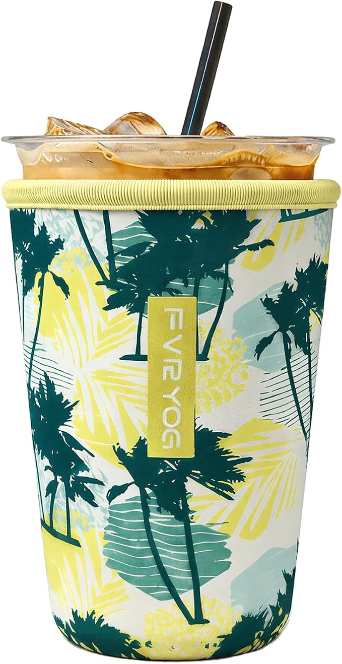 Reusable Insulated Neoprene Iced Coffee Sleeves by Fvryog