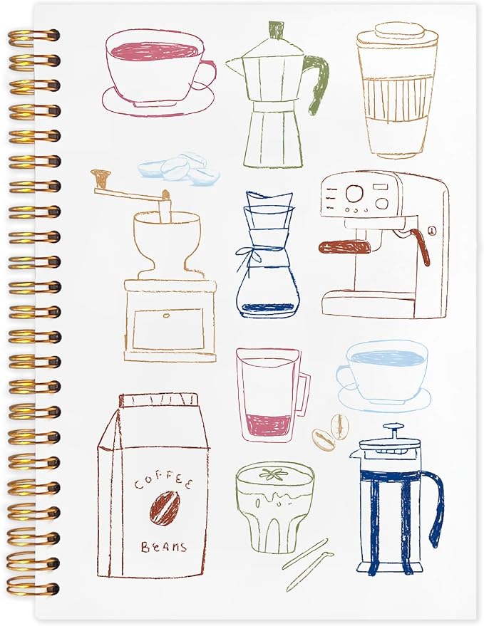 kunlisa Funny Coffee Gifts Spiral Notebook Journal 5.5x8.3, Gifts by Kunlisa